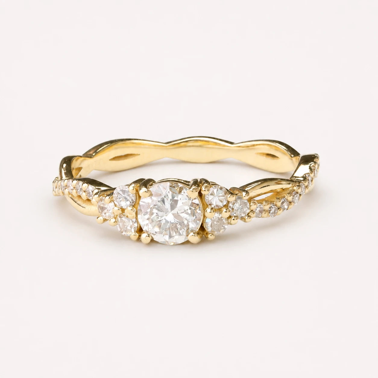 Anel de Noivado | Ouro 18k | Tulipa
