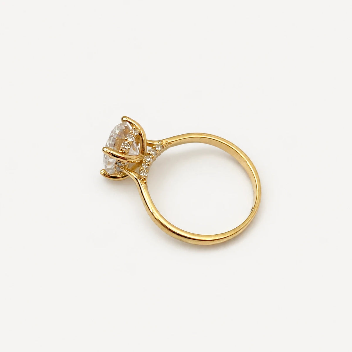 Anel de Noivado | Ouro 18k | Agatha