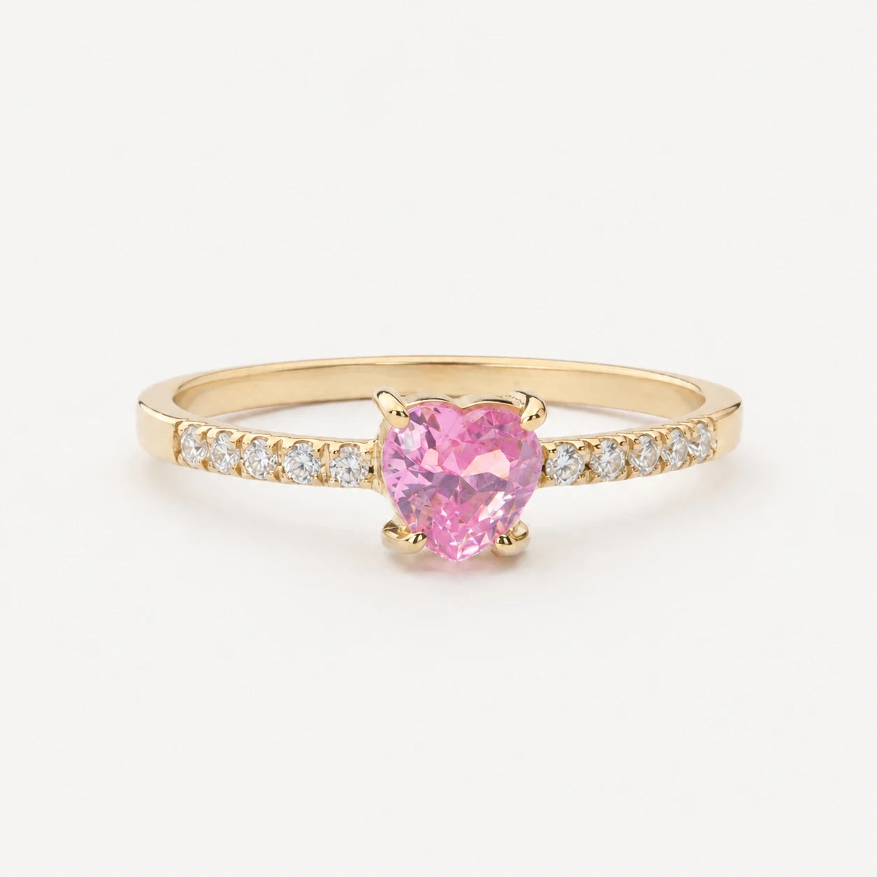 Anel de Noivado | Ouro 18k | Lírio Coração