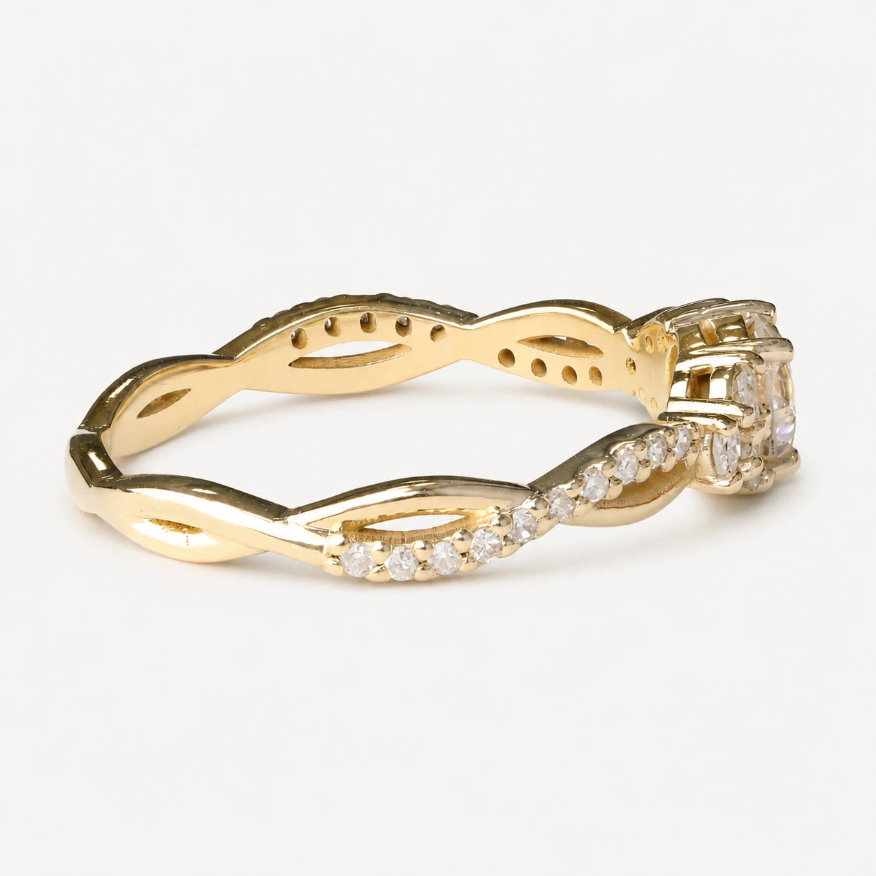 Anel de Noivado | Ouro 18k | Tulipa