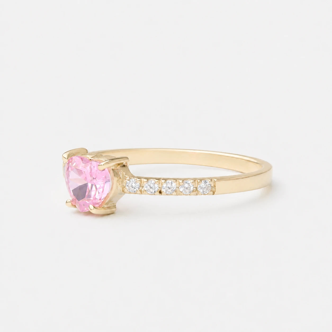 Anel de Noivado | Ouro 18k | Lírio Coração