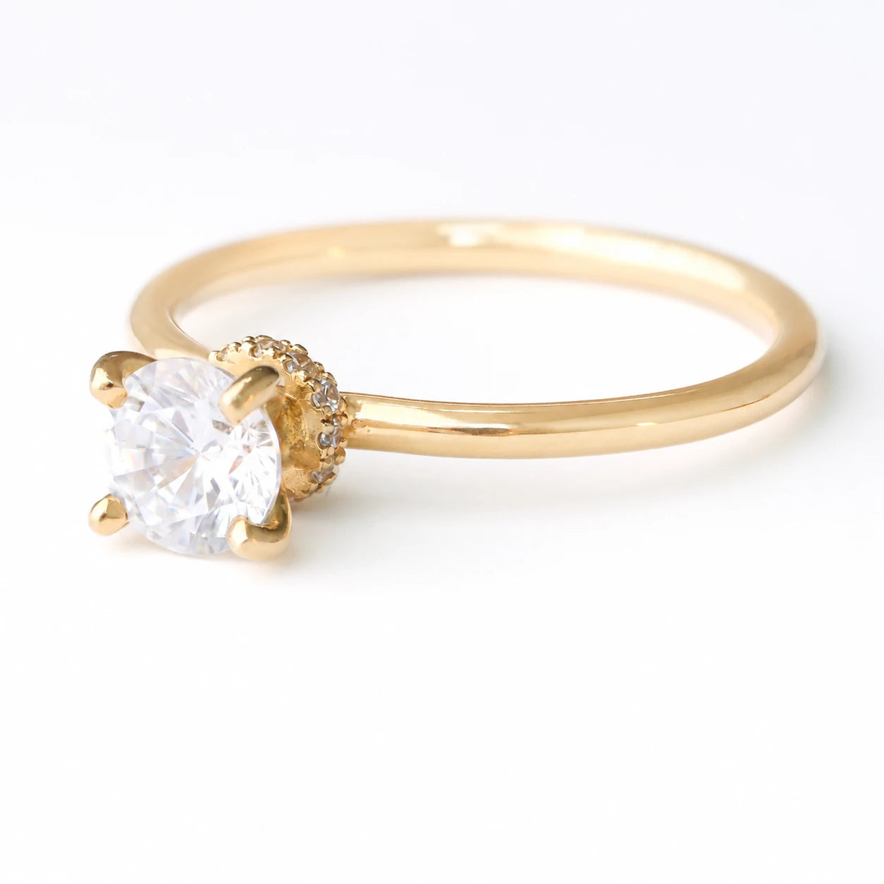 Anel de Noivado | Ouro 18k | Flor de Maio