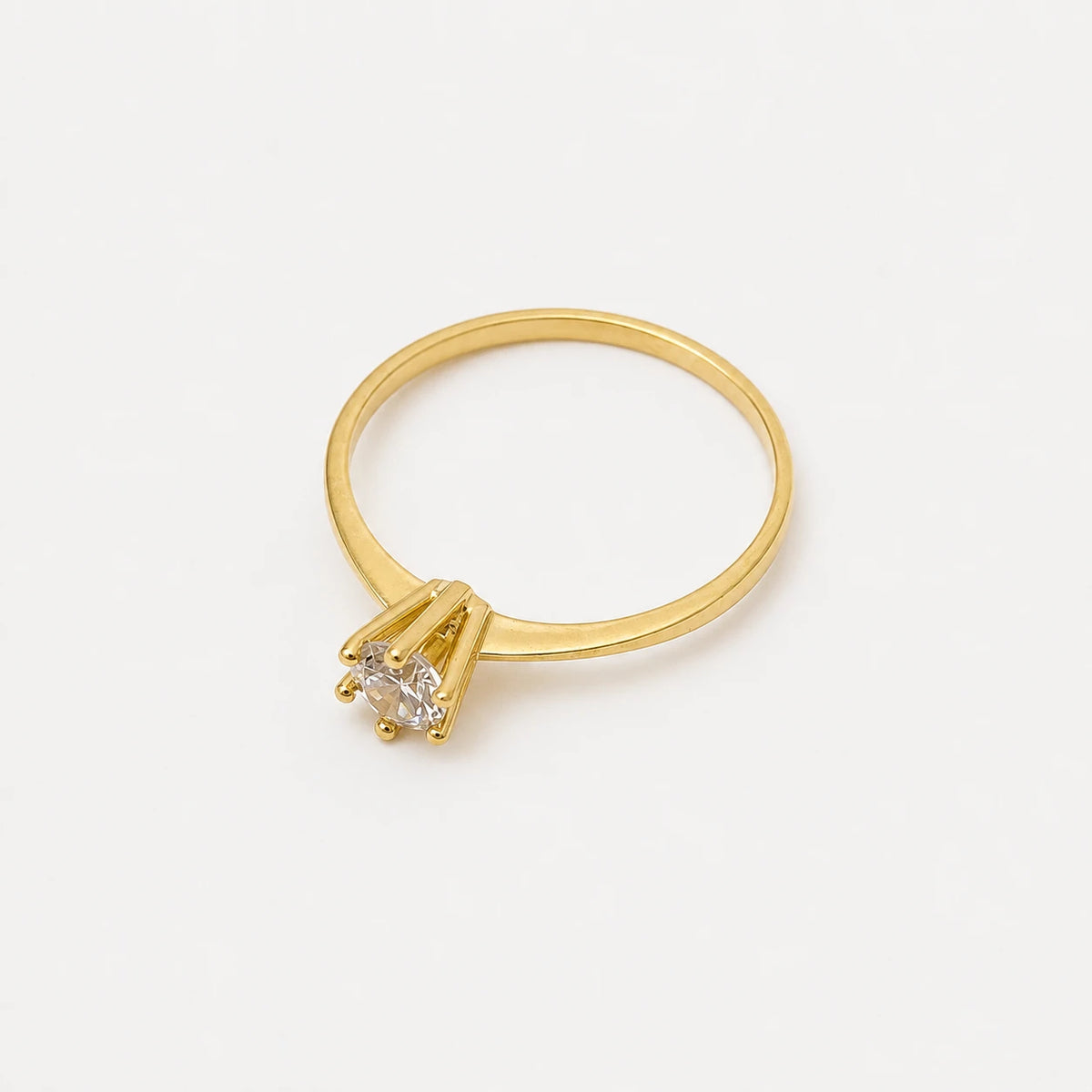 Anel de Noivado | Ouro 18k | Flor de Lis
