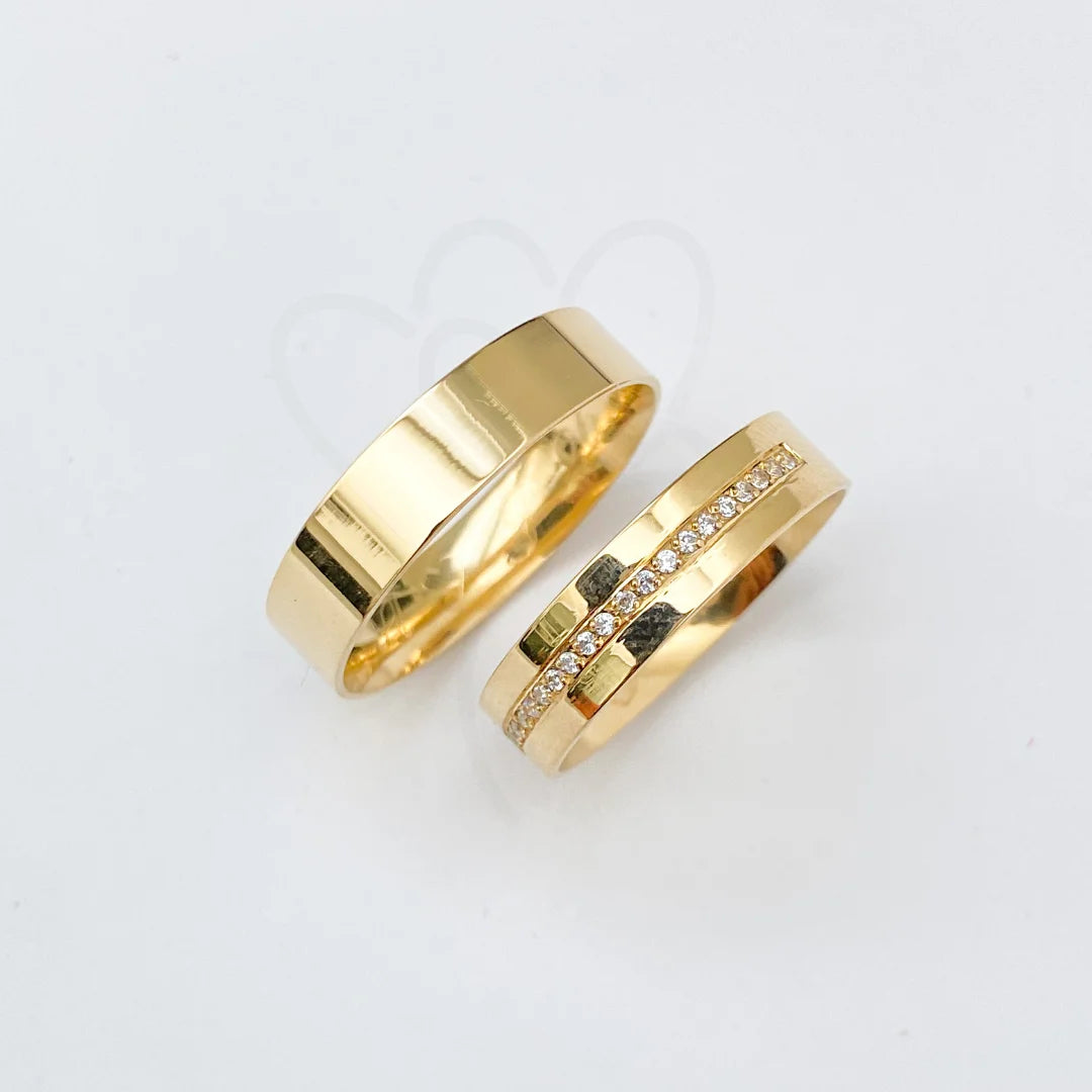 Aliança de Casamento | Jasmim | 5mm | Ouro 18k