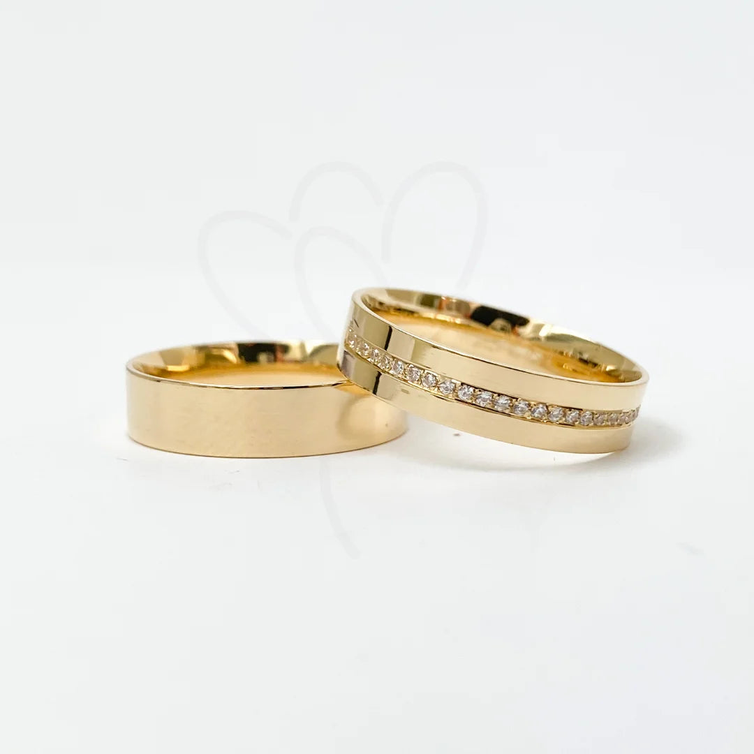 Aliança de Casamento | Jasmim | 5mm | Ouro 18k