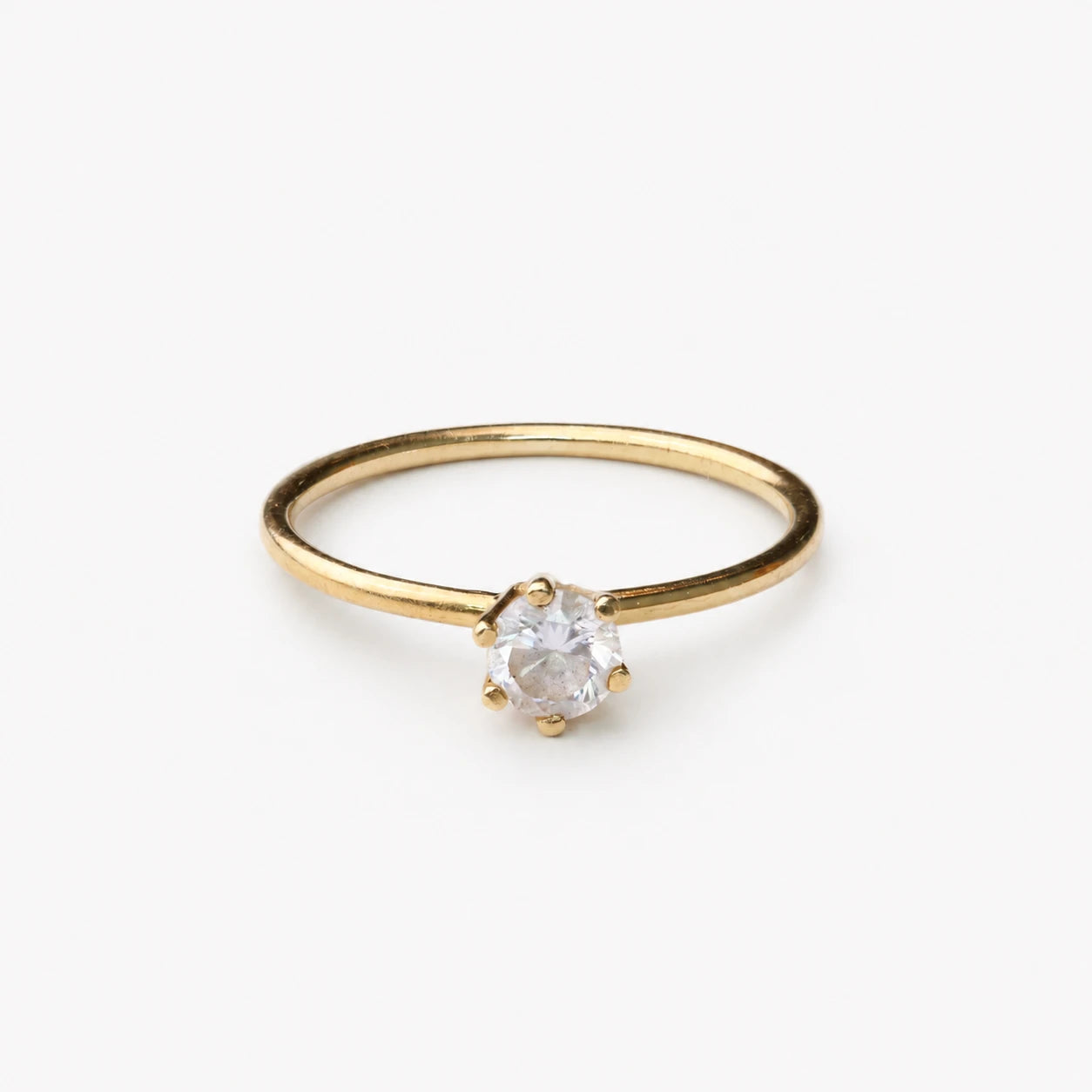 Anel de Noivado | Ouro 18k | Carina