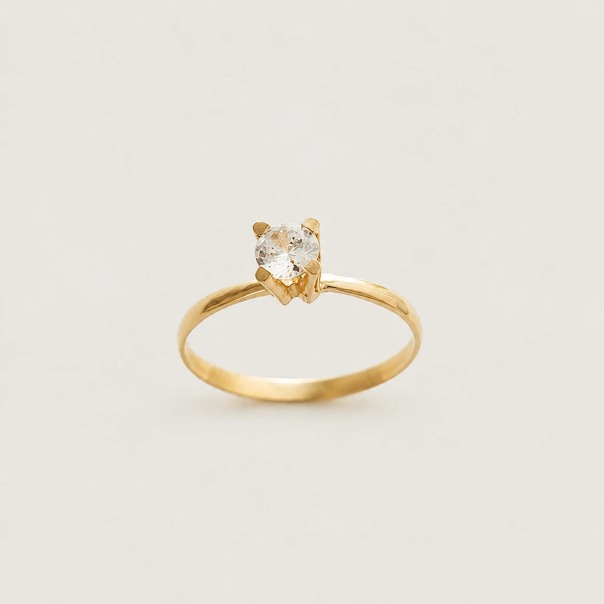 Anel de Noivado | Ouro 18k | Lira