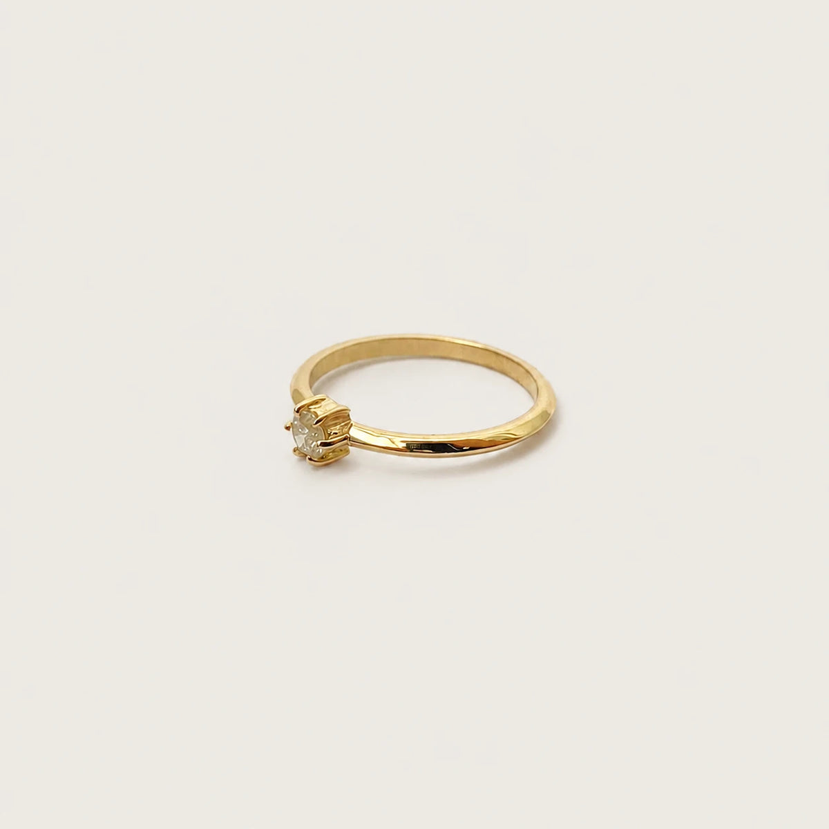 Anel de Noivado | Ouro 18k | Lobelia
