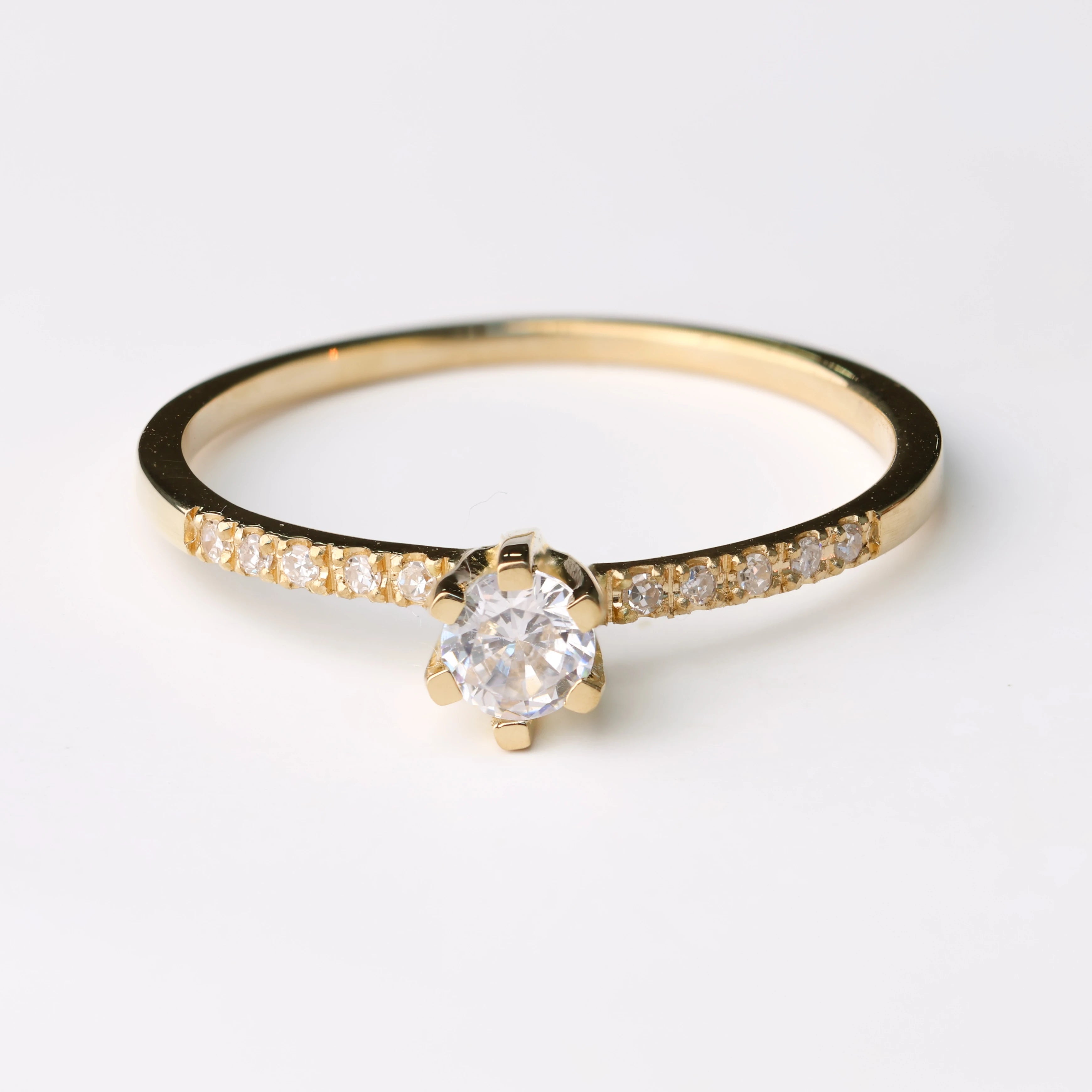 Anel de Noivado | Ouro 18k | Azaleia
