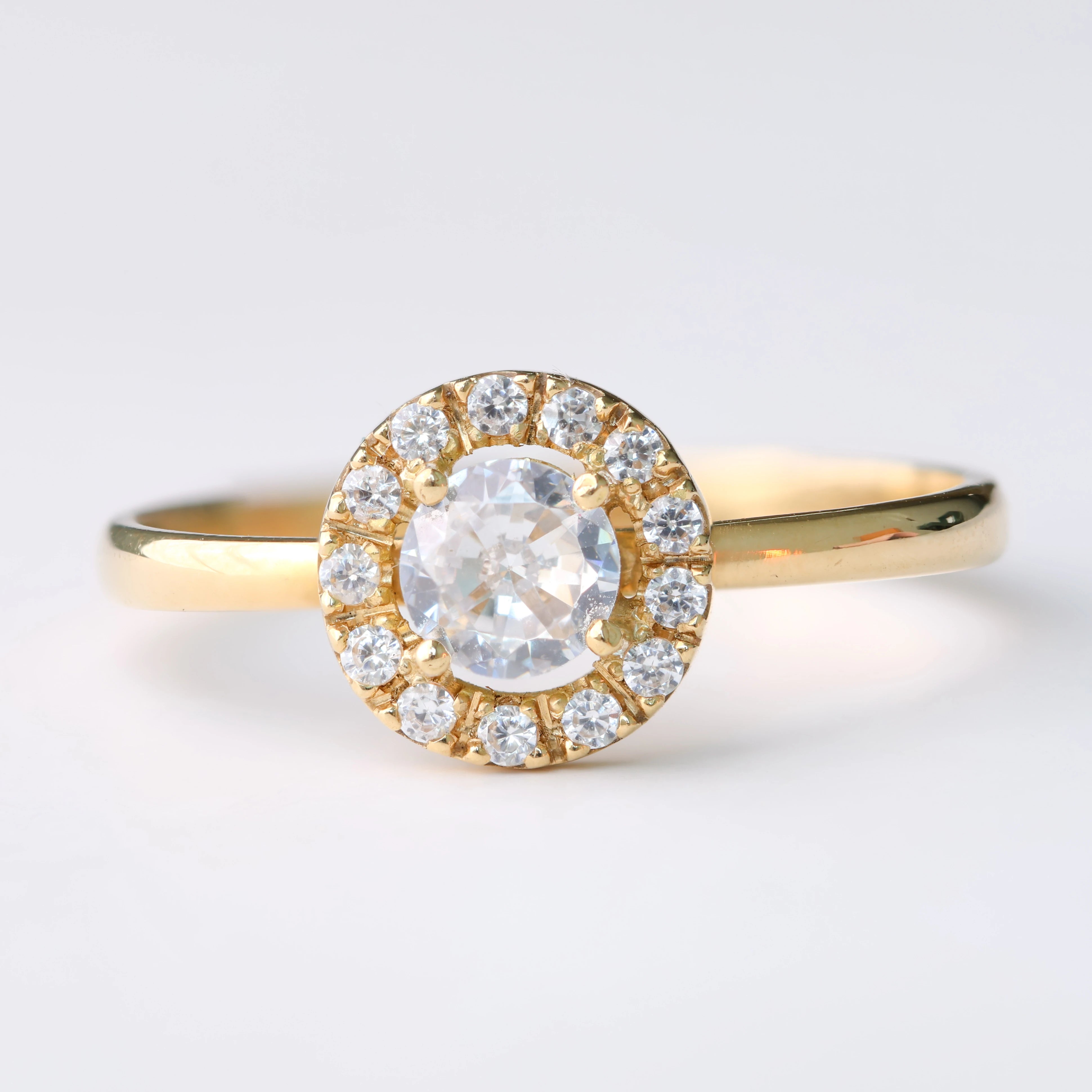 Anel de Noivado | Ouro 18k | Contelação