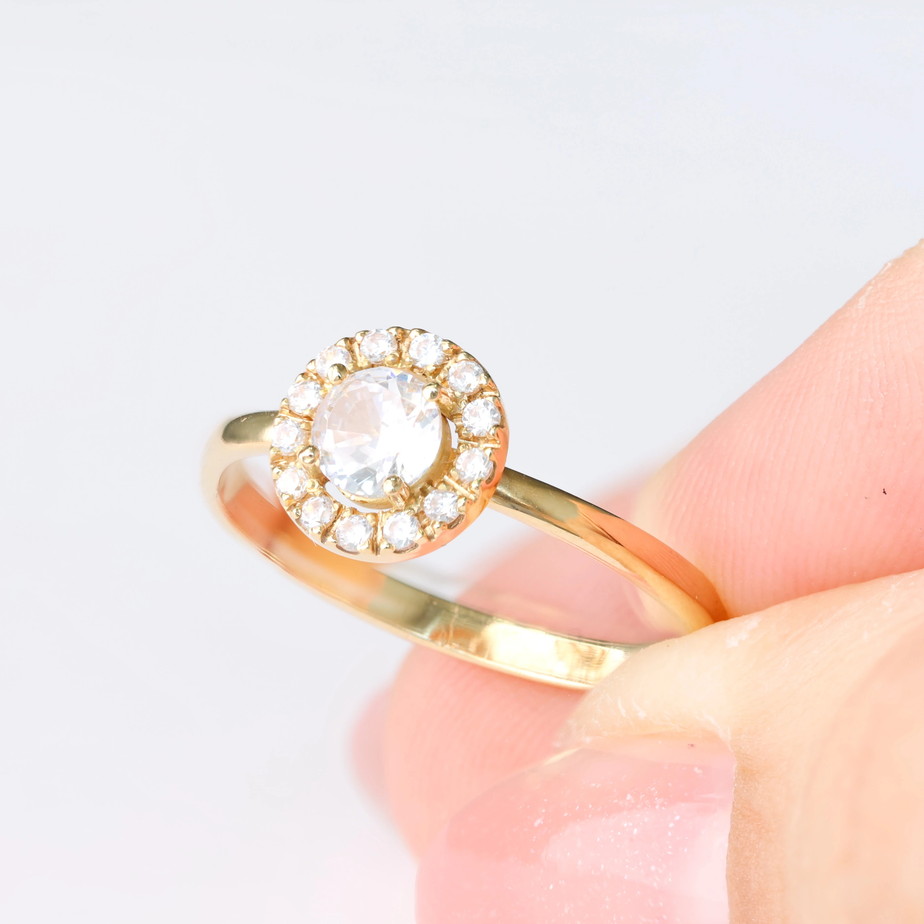 Anel de Noivado | Ouro 18k | Contelação
