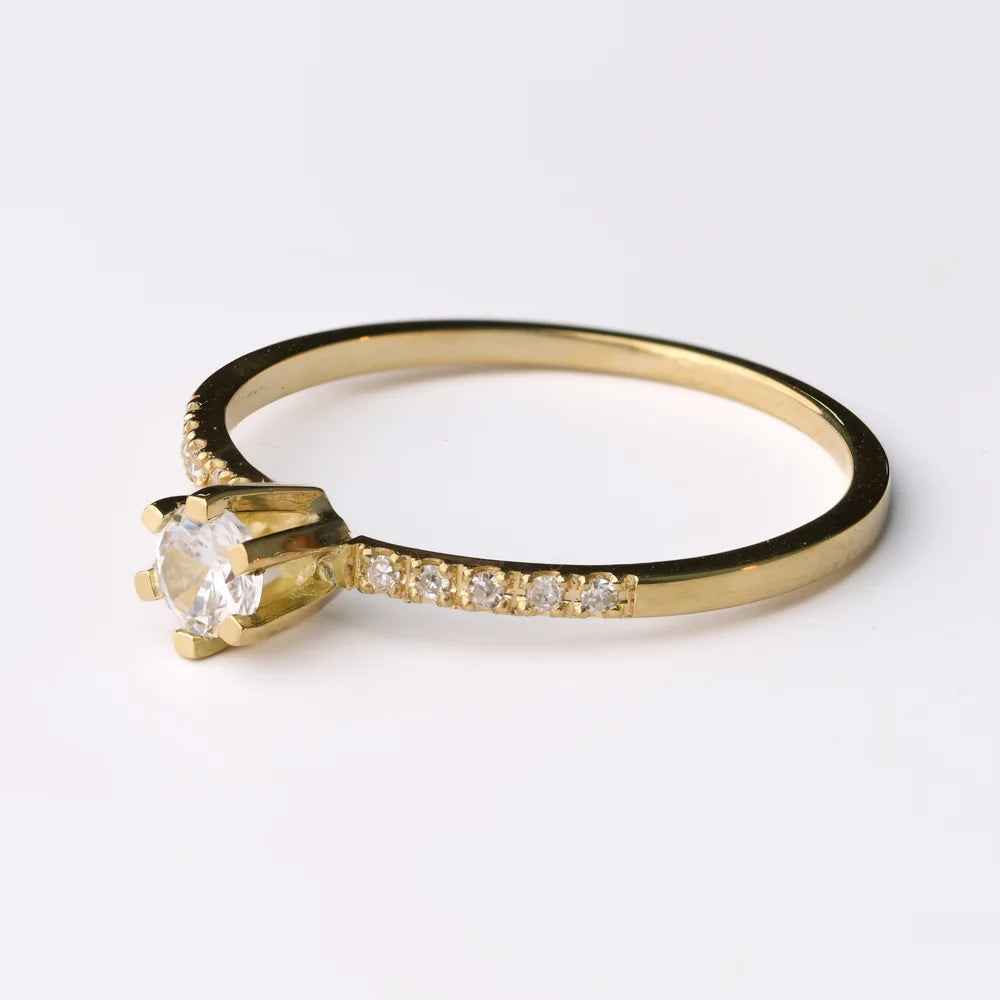 Anel de Noivado | Ouro 18k | Azaleia II
