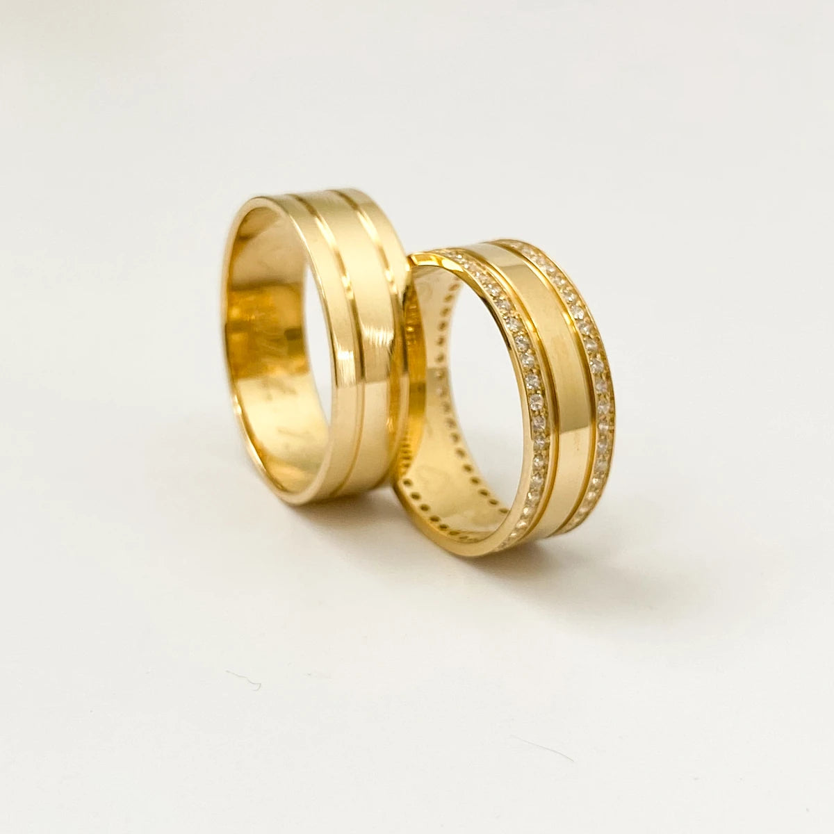 Aliança de Casamento | Açucena | 7mm | Ouro 18k