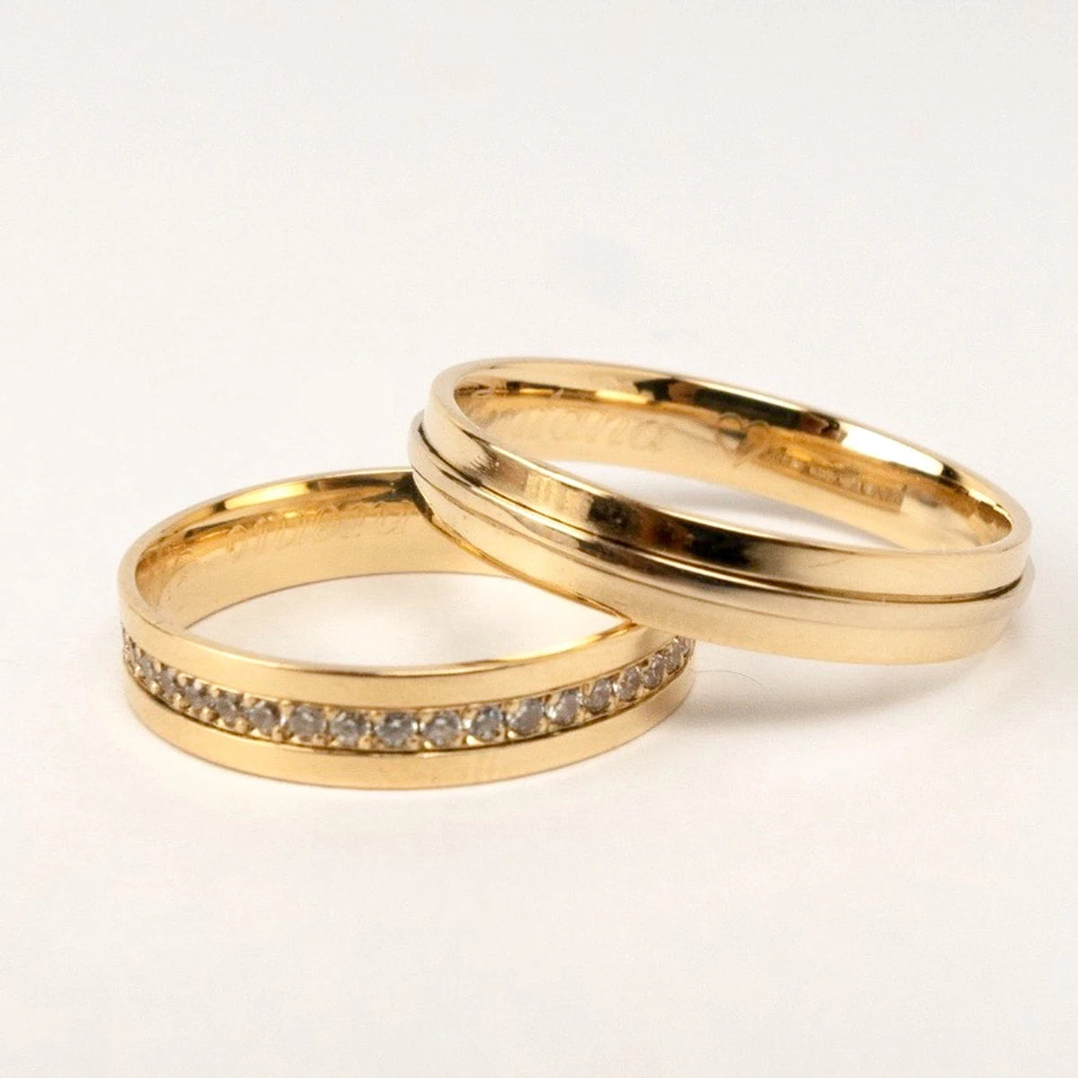 Aliança de Casamento | Alecrim | 3,5mm | Ouro 18k