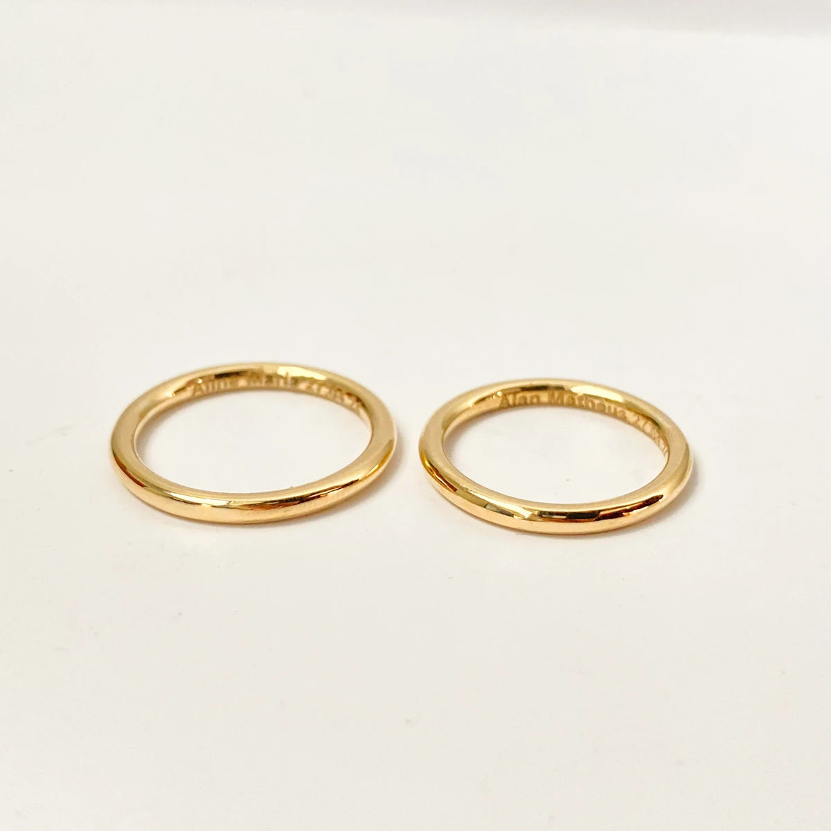 Aliança de Casamento | Celeste | 2mm | Ouro 18k