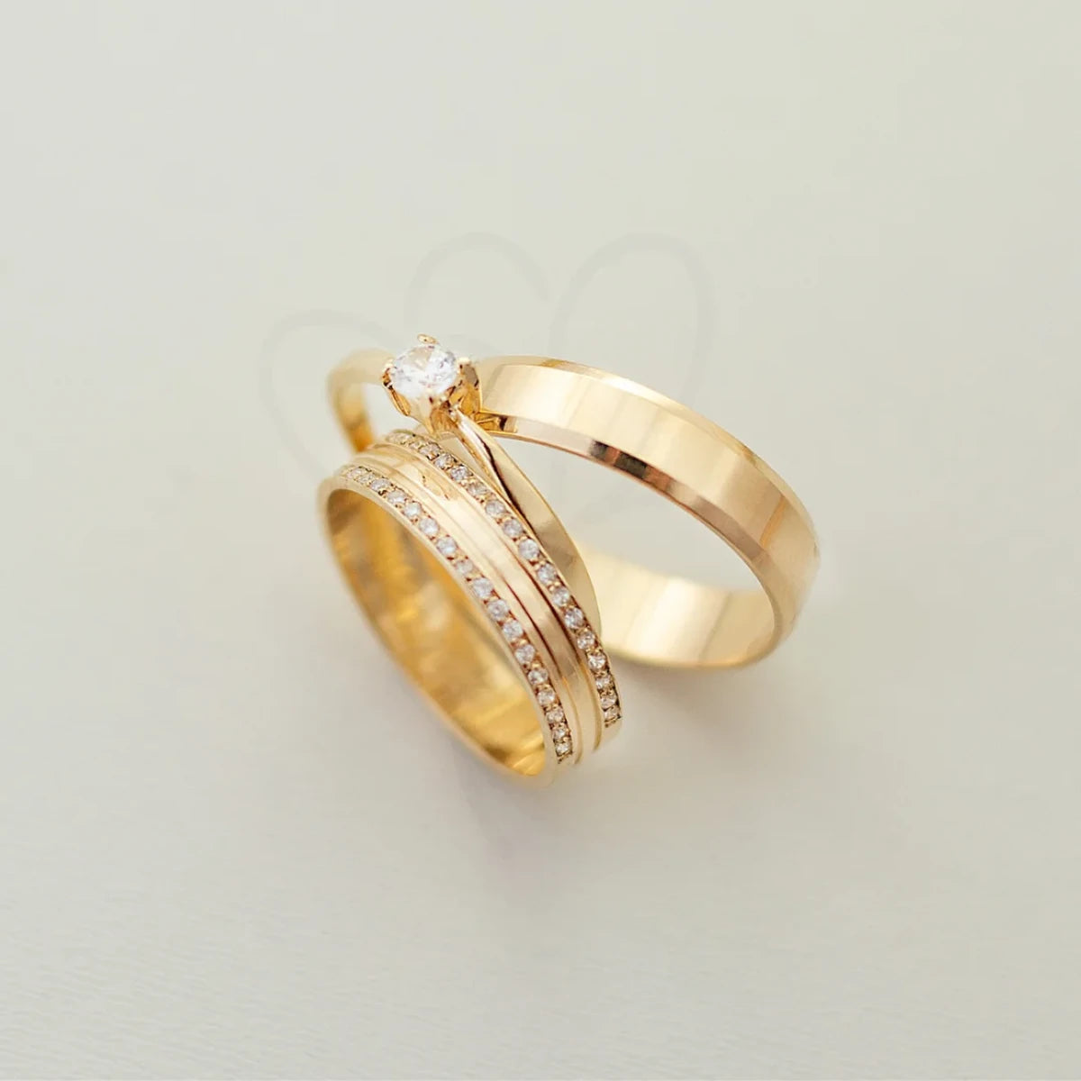 Aliança de Casamento | Flor-de-Pérola | 5mm | Ouro 18k