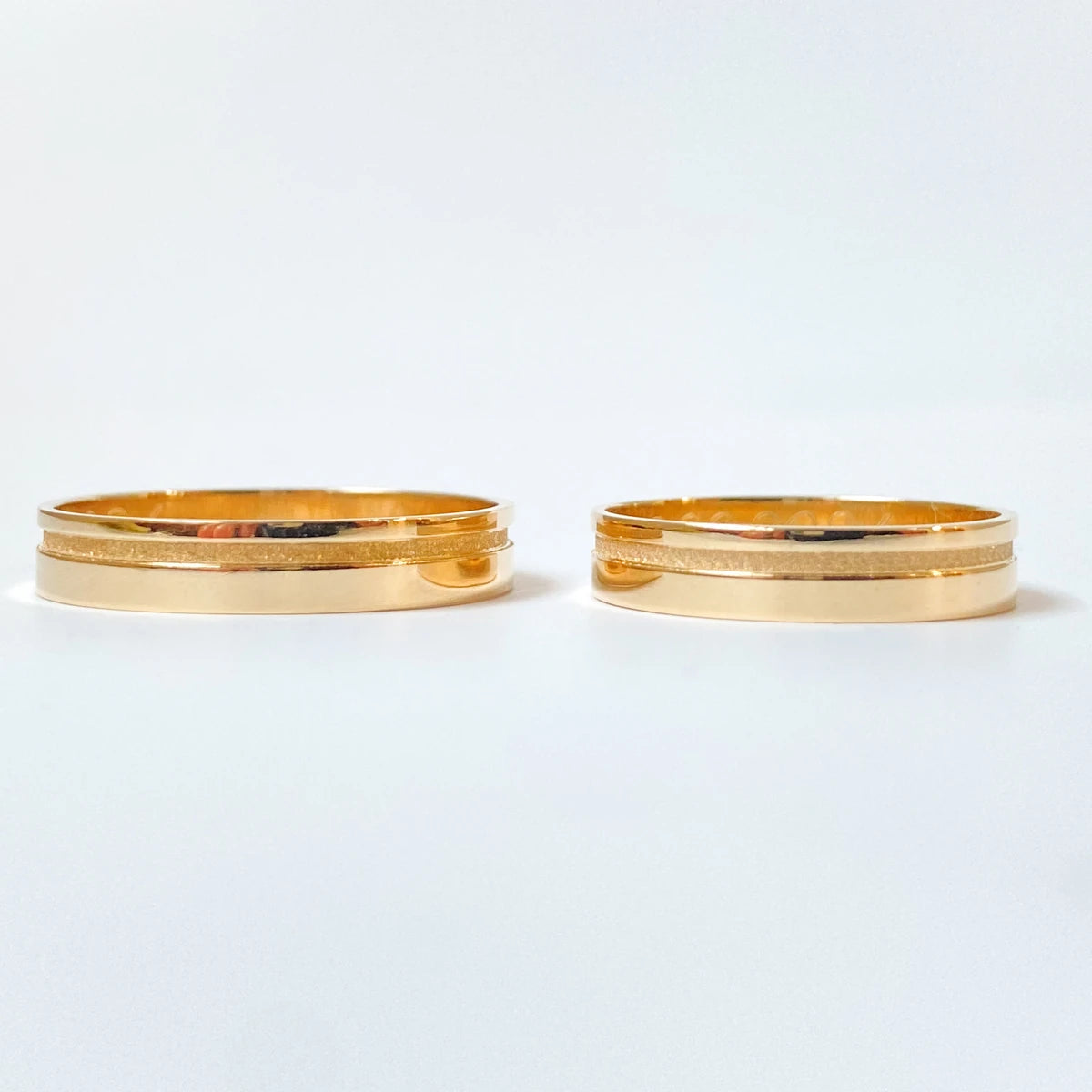 Aliança de Casamento | Flor de Tangerina | 4mm | Ouro 18k