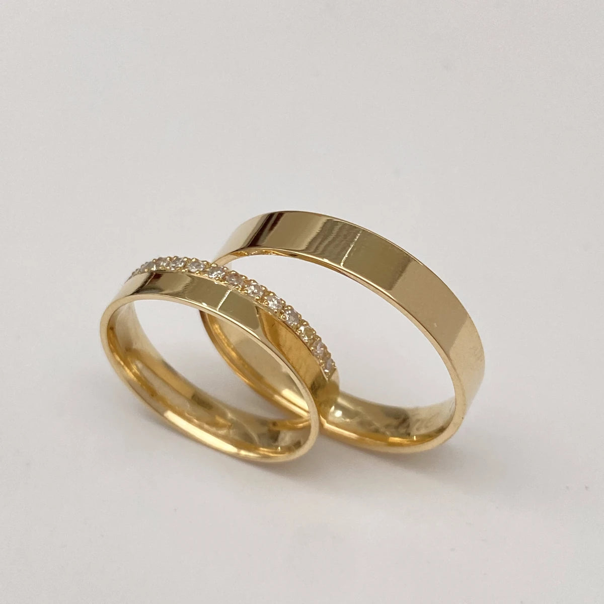 Aliança de Casamento | Gardênia | 4mm | Ouro 18k