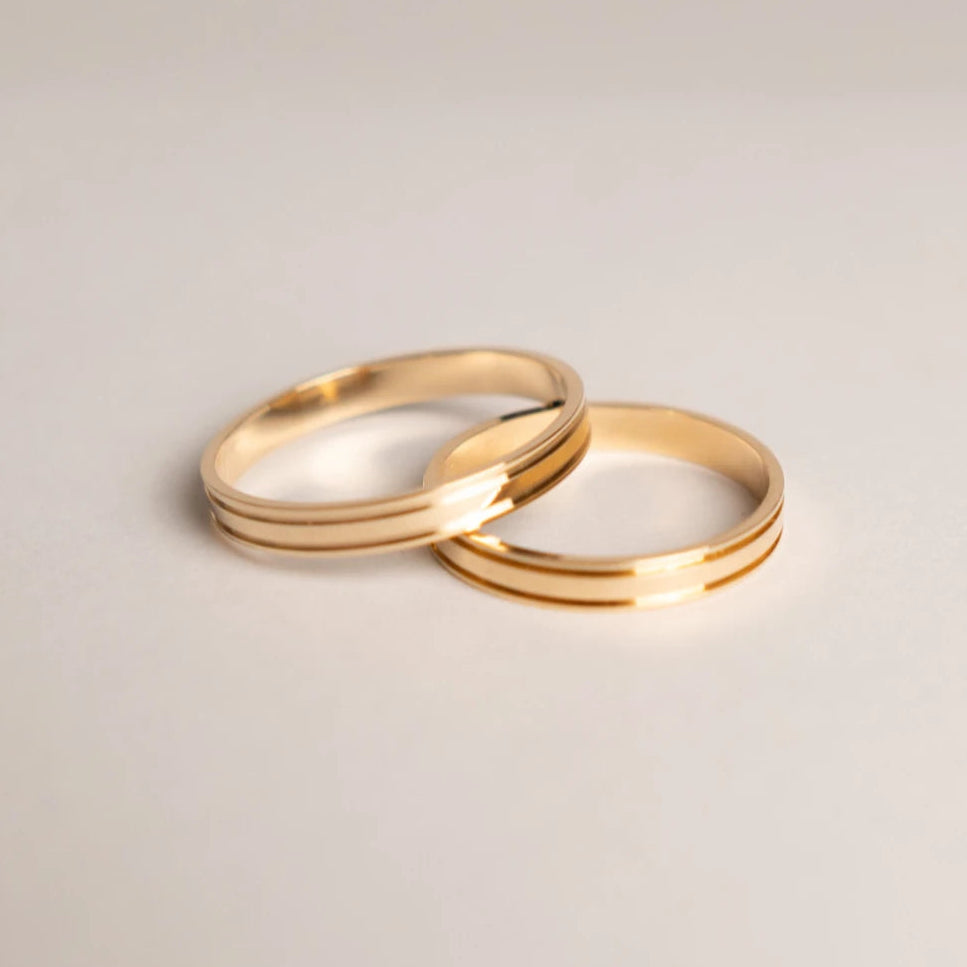 Aliança de Casamento | Luna | 3mm | Ouro 18k