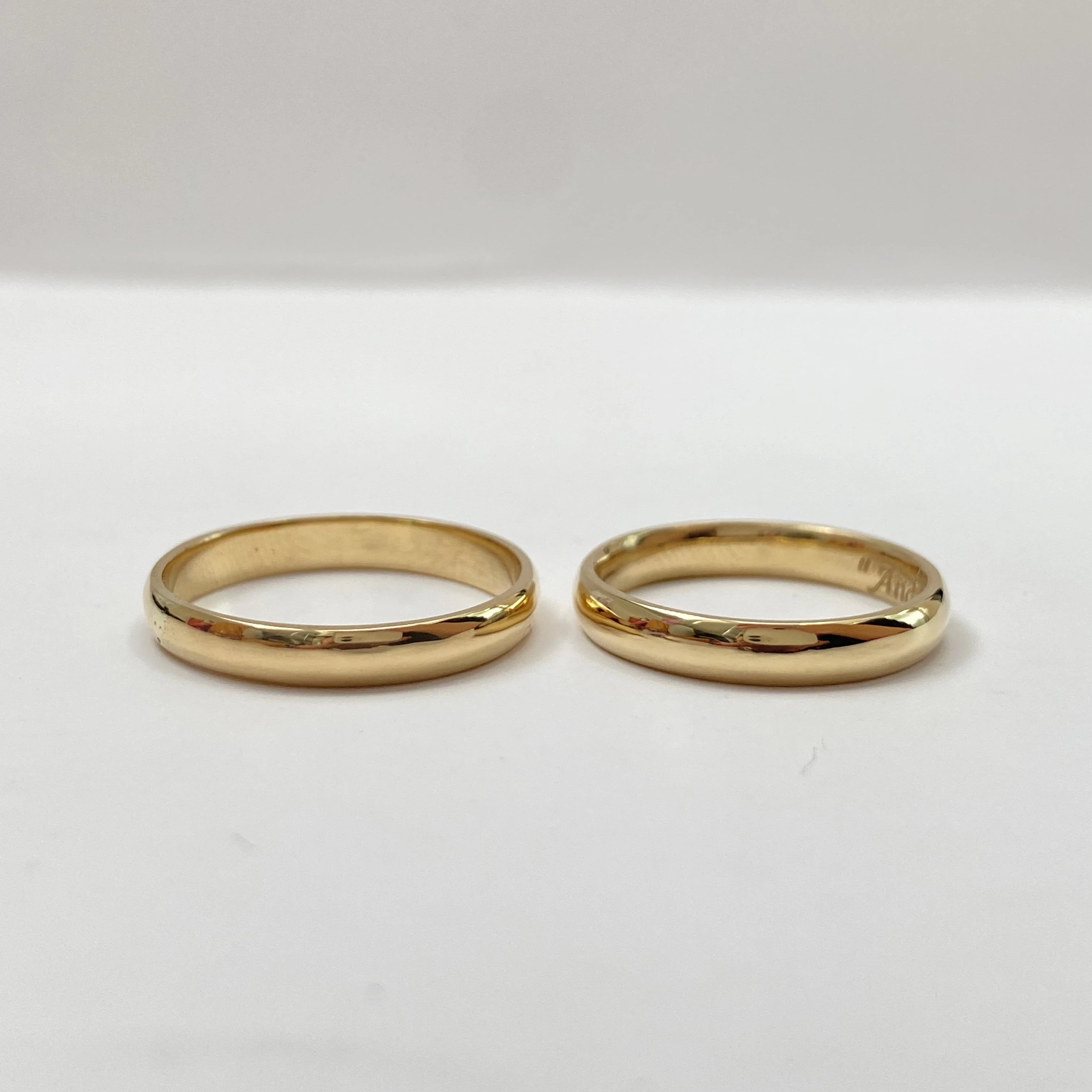 Aliança de Casamento | Girassol lll | 3mm | Ouro 18k