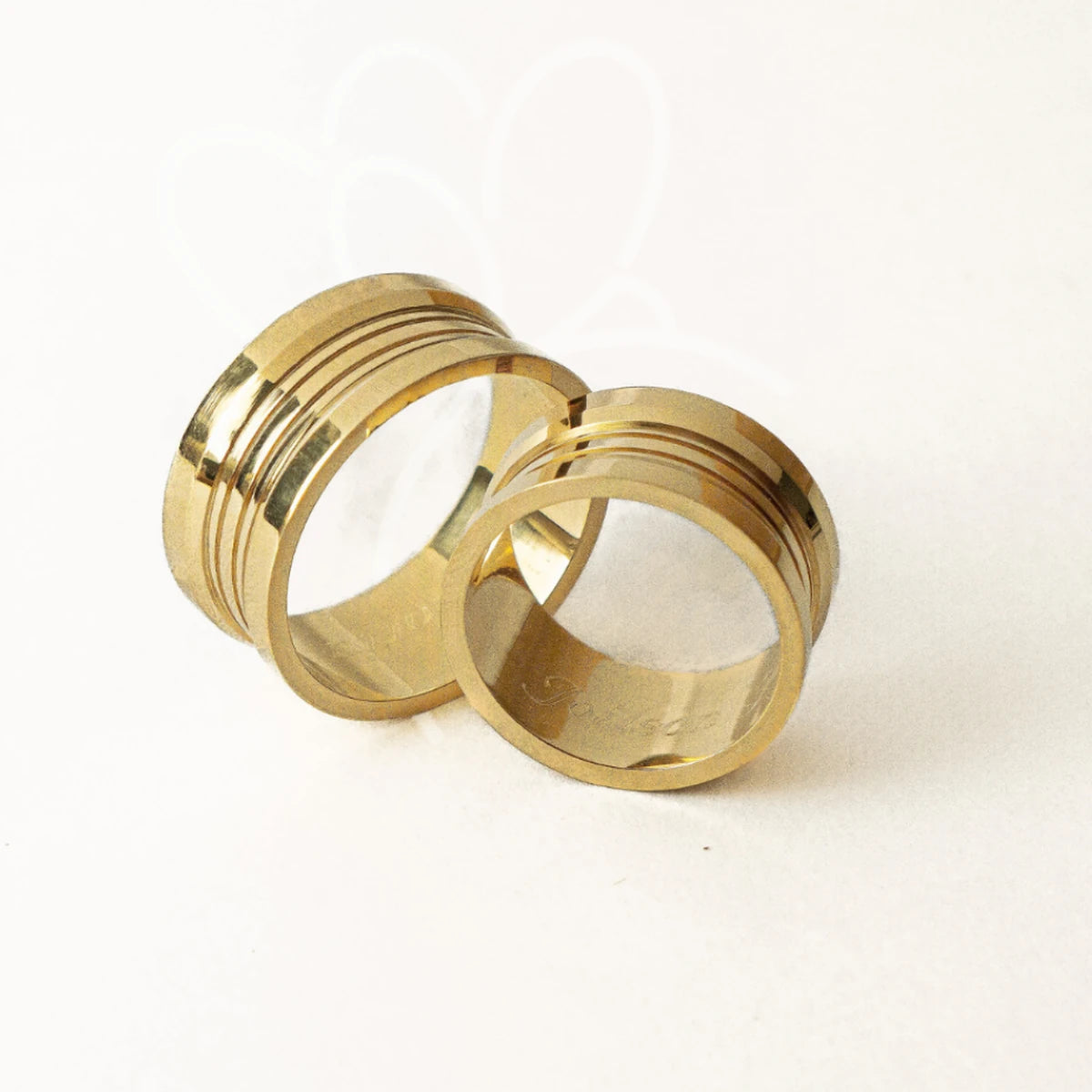 Aliança de Casamento | Primavera Insp. Bulgari | 10mm | Ouro 18k