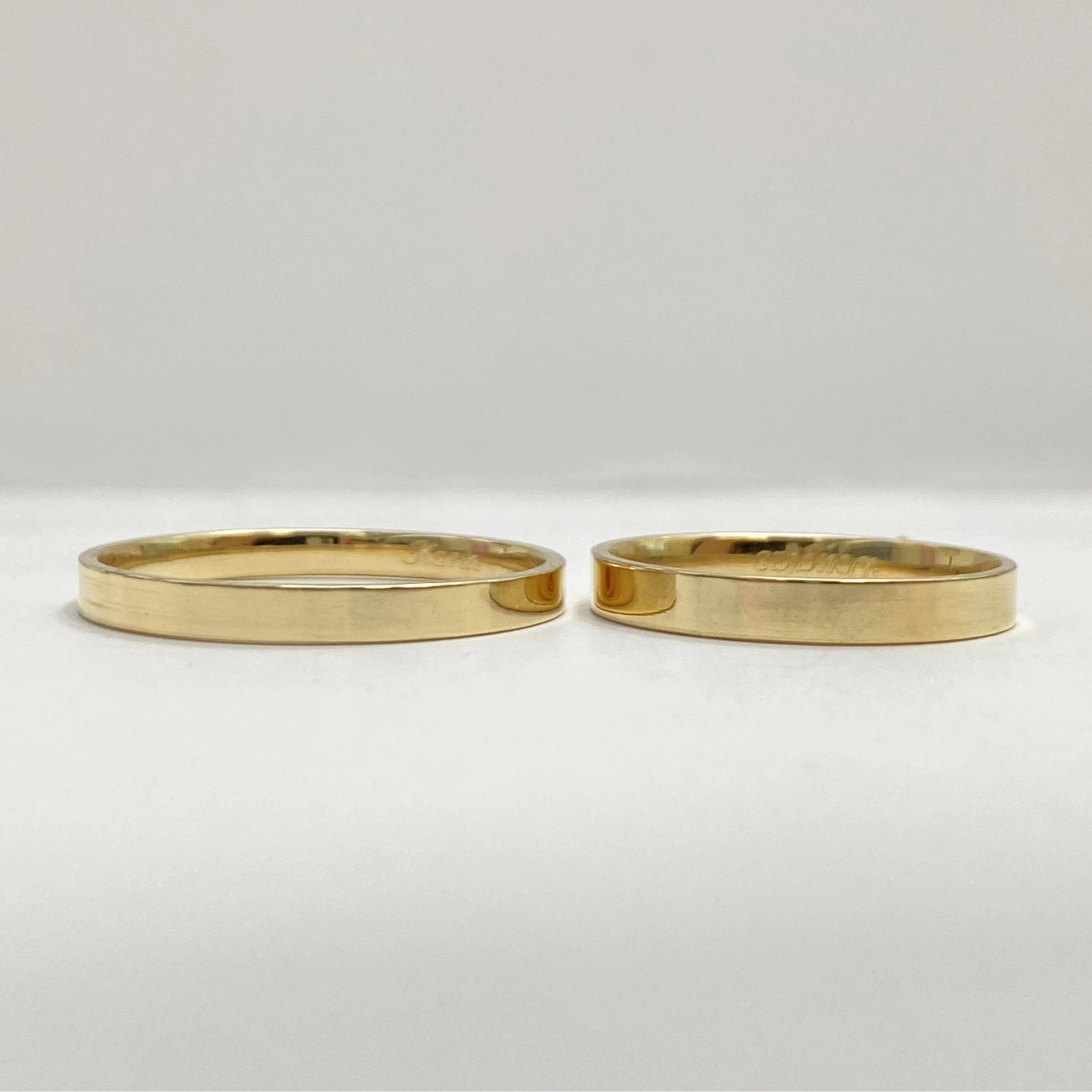 Aliança de Casamento | Jasmim | 2,5mm | Ouro 18k