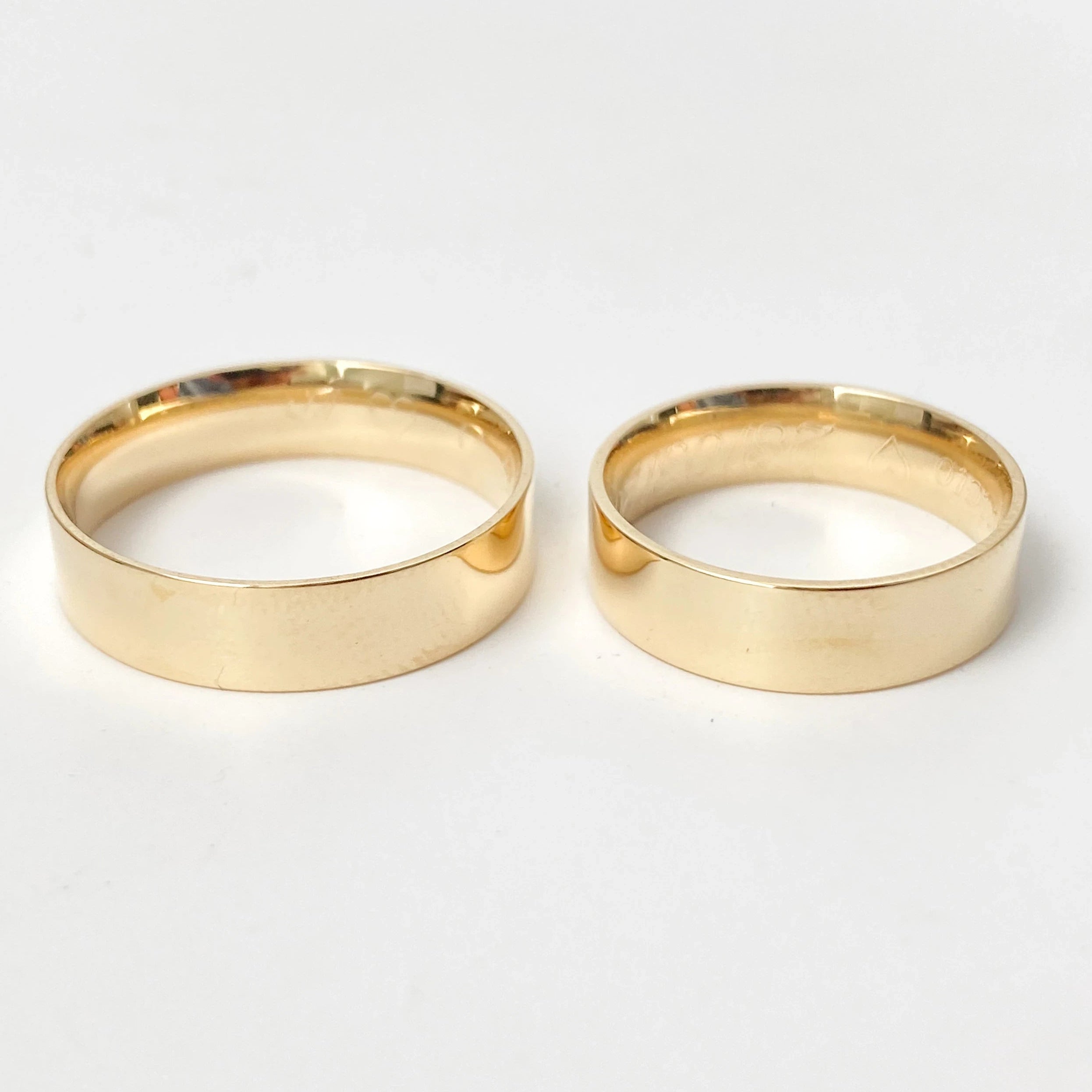 Aliança de Casamento | Jasmim | 6mm | Ouro 18k