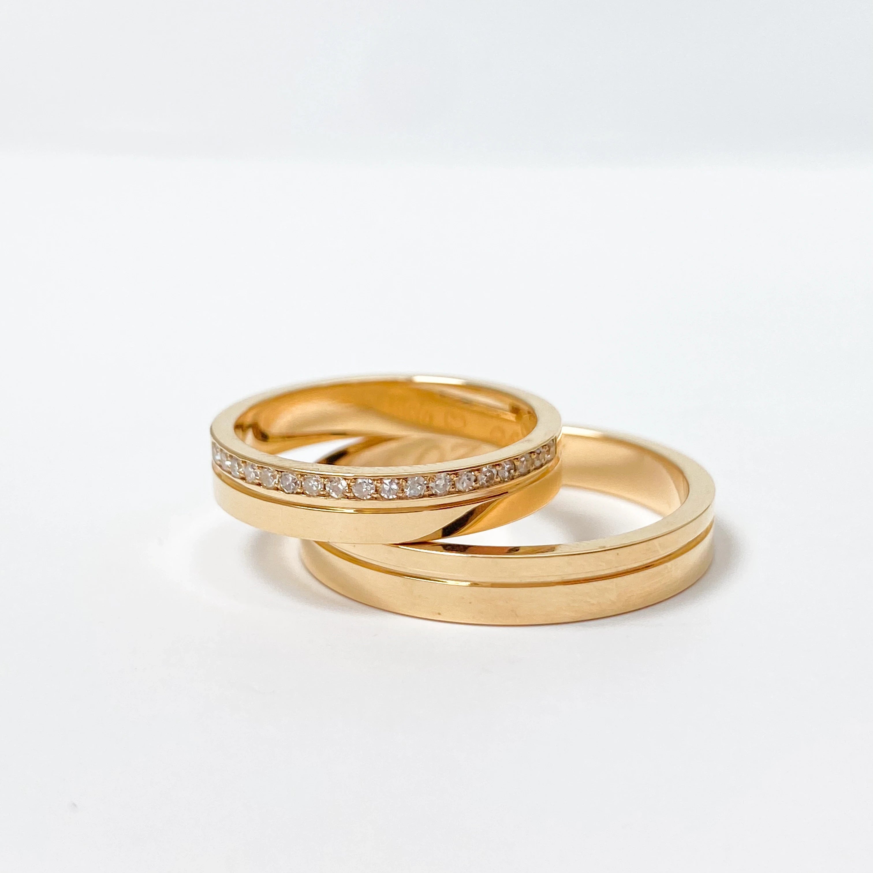 Aliança de Casamento | Maitê Premium | 4mm | Ouro 18k