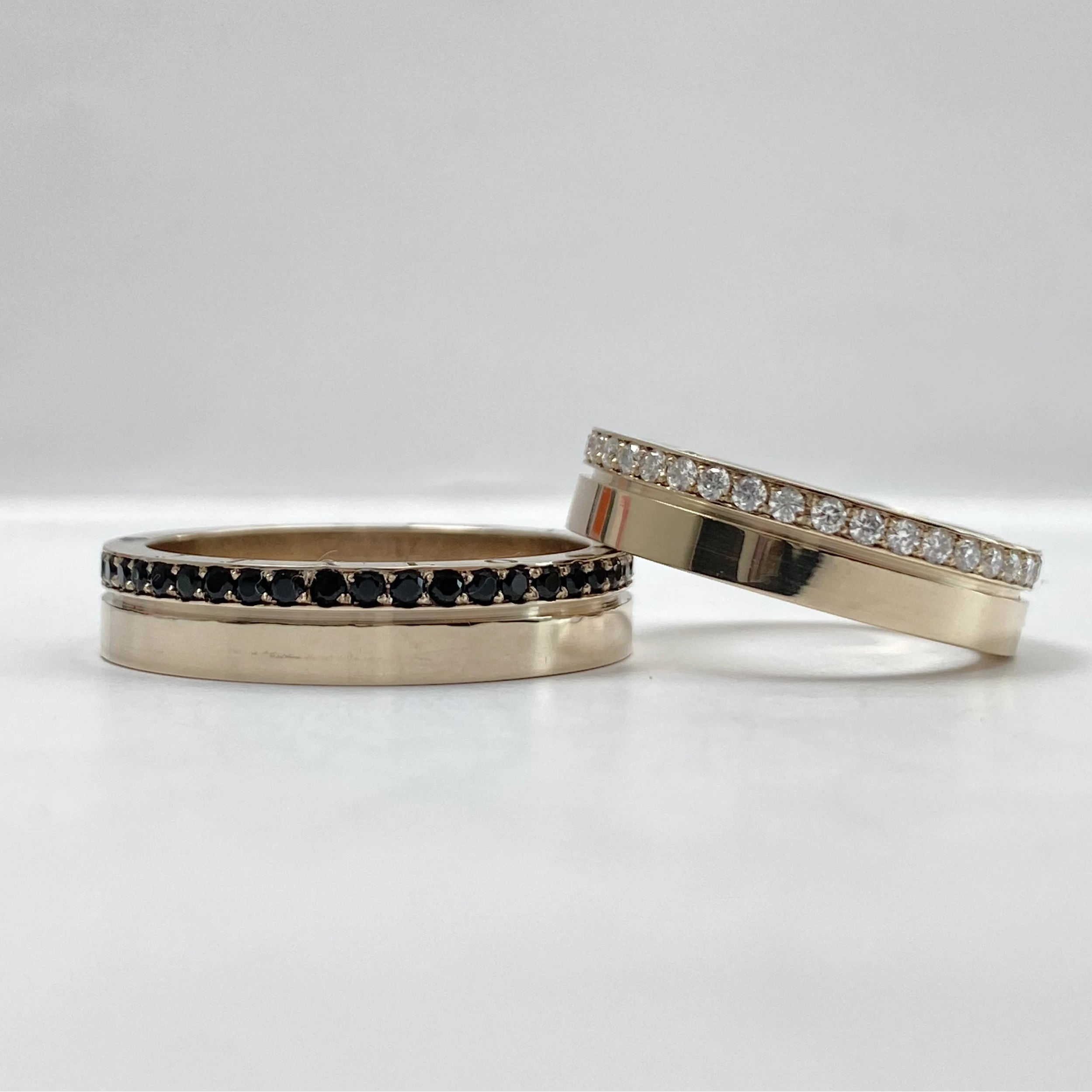 Aliança de Casamento | Maitê Premium Champagne | 5mm | Ouro 18k