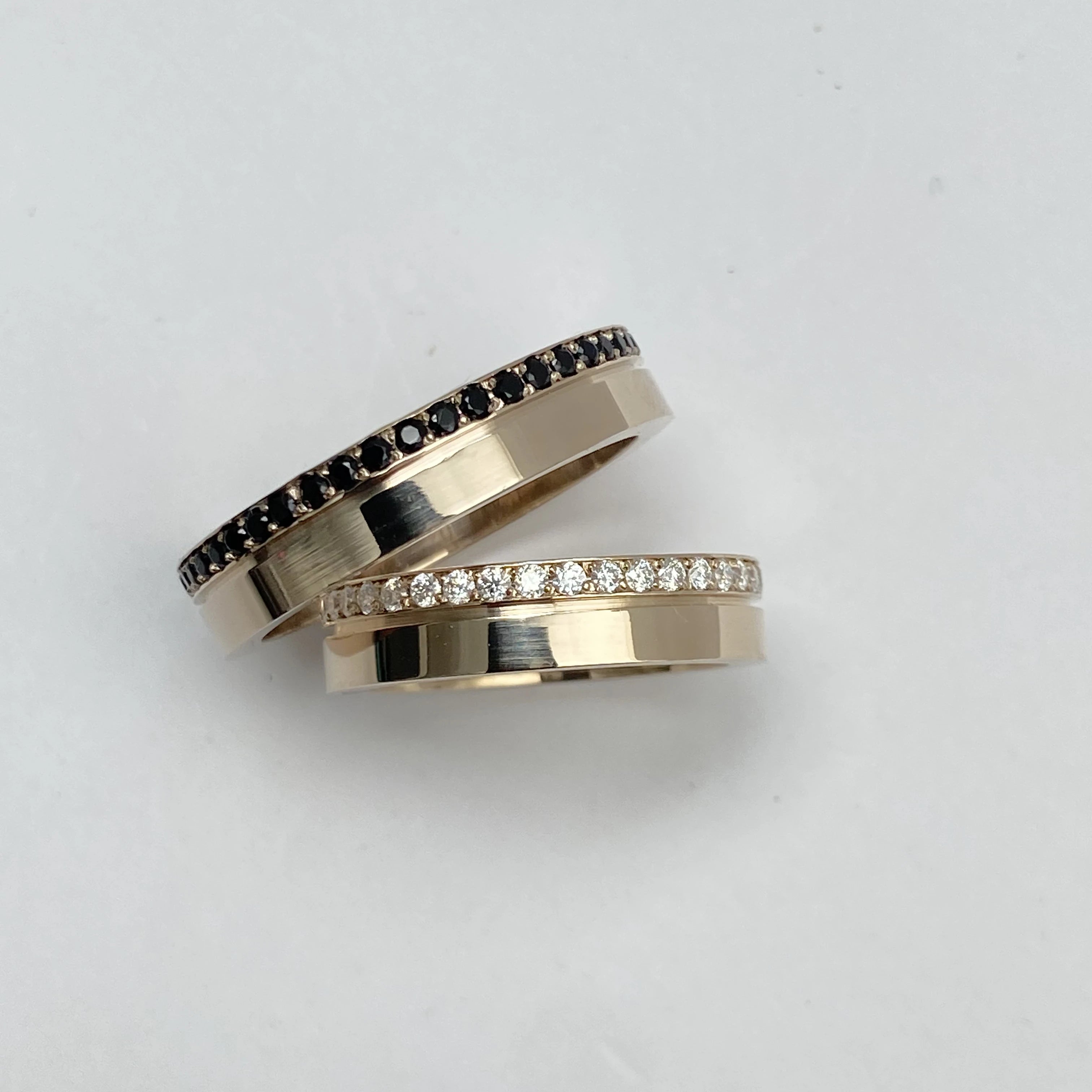 Aliança de Casamento | Maitê Premium Champagne | 5mm | Ouro 18k