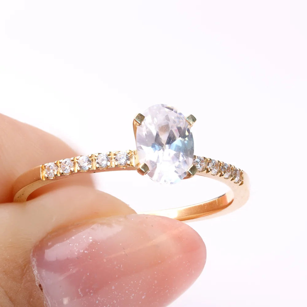 Anel de Noivado | Ouro 18k | Petunia II G2