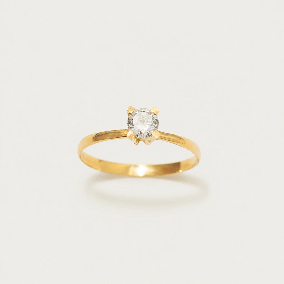 Anel de Noivado | Ouro 18k | Lira
