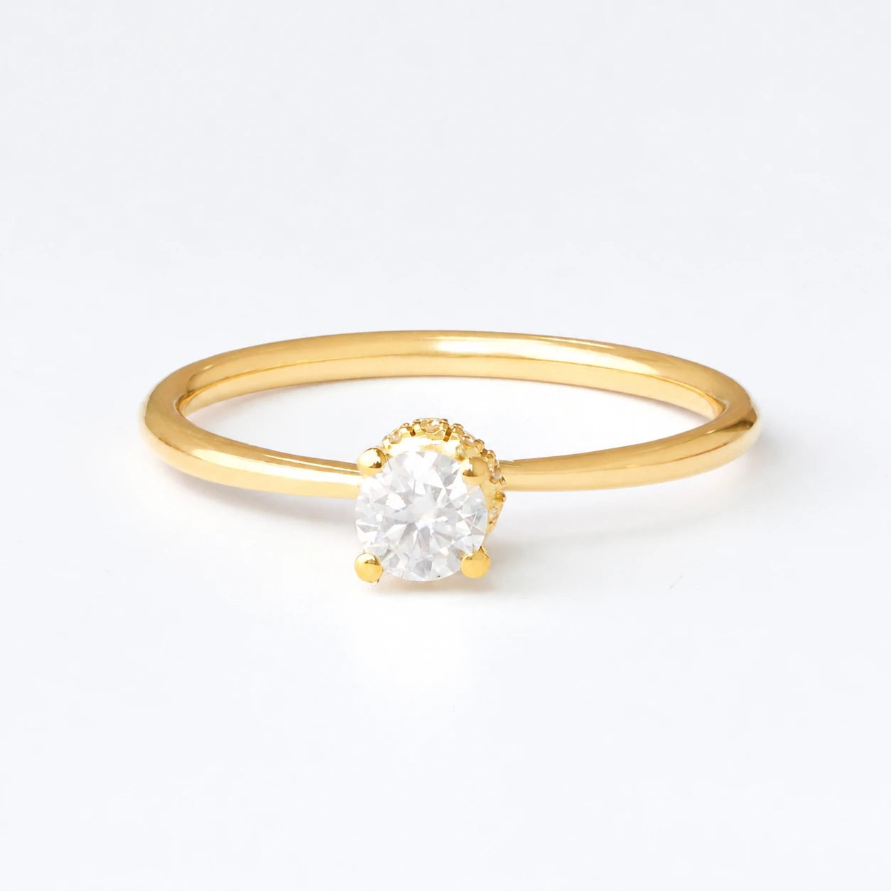 Anel de Noivado | Ouro 18k | Flor de Maio